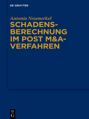 cover image of Schadensberechnung im Post M&A-Verfahren